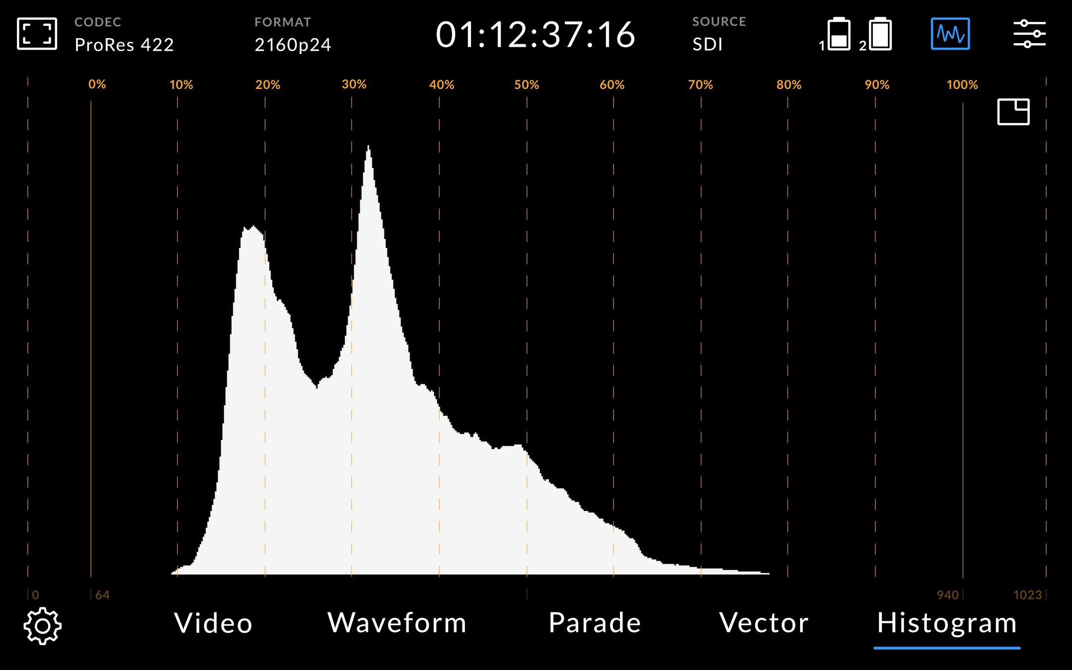 blackmagic vectorscope